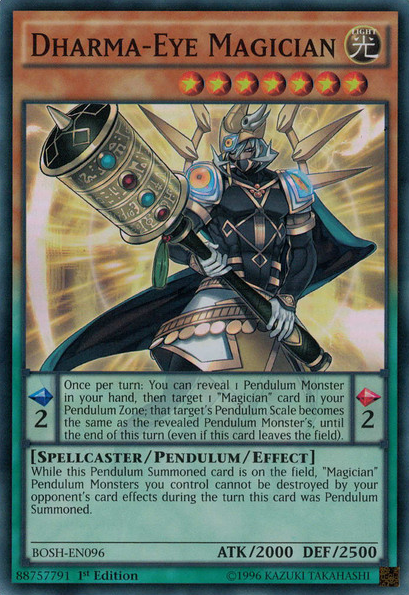 Dharma-Eye Magician [BOSH-EN096] Super Rare - Duel Kingdom