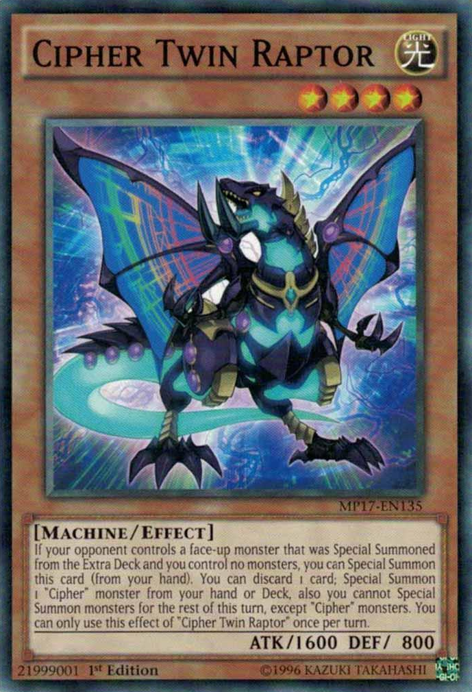 Cipher Twin Raptor [MP17-EN135] Common - Duel Kingdom