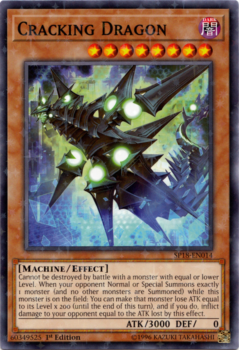 Cracking Dragon [SP18-EN014] Starfoil Rare - Duel Kingdom