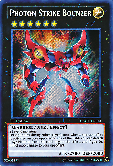 Photon Strike Bounzer [GAOV-EN043] Secret Rare - Duel Kingdom