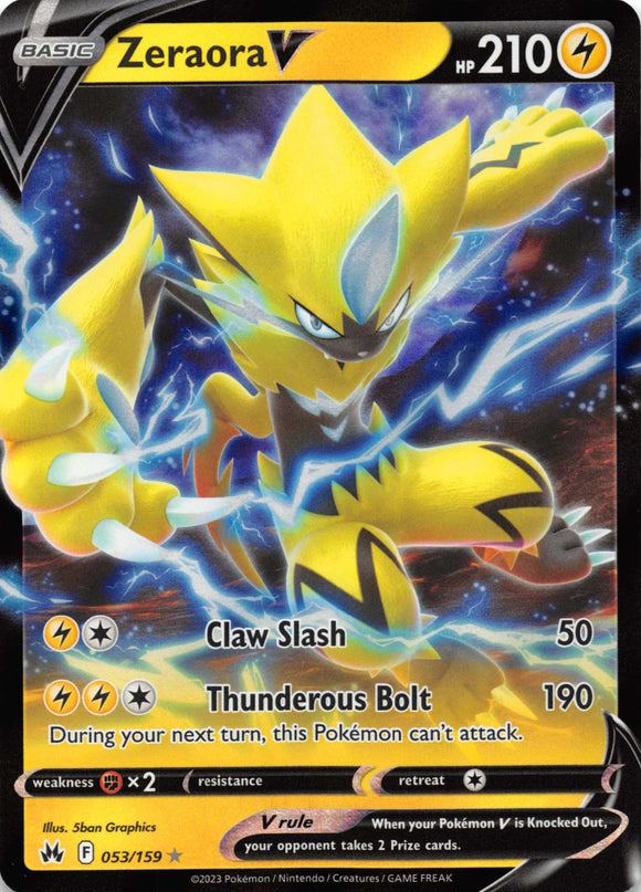 Zeraora V (053/159) [Sword & Shield: Crown Zenith]