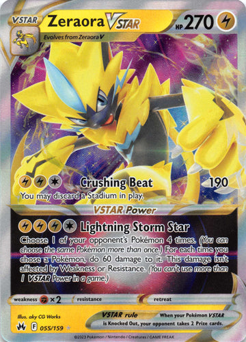 Zeraora VSTAR (055/159) [Sword & Shield: Crown Zenith]