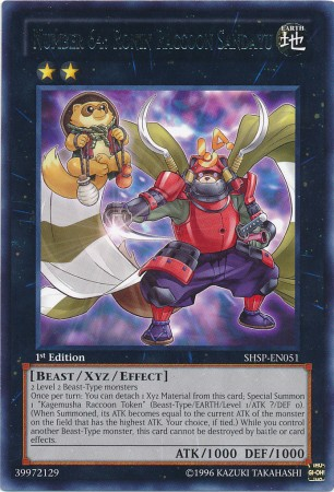 Number 64: Ronin Raccoon Sandayu [SHSP-EN051] Rare - Duel Kingdom