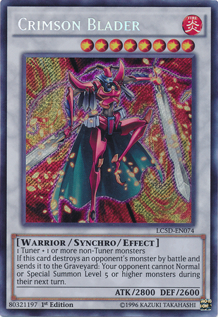 Crimson Blader [LC5D-EN074] Secret Rare - Duel Kingdom