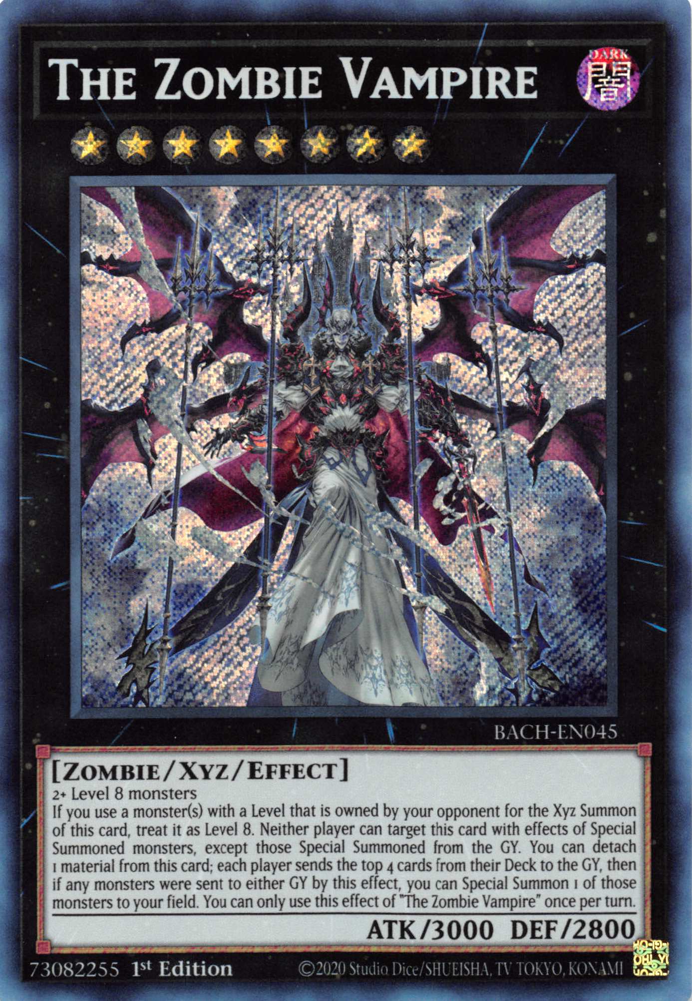 The Zombie Vampire [BACH-EN045] Secret Rare - Duel Kingdom