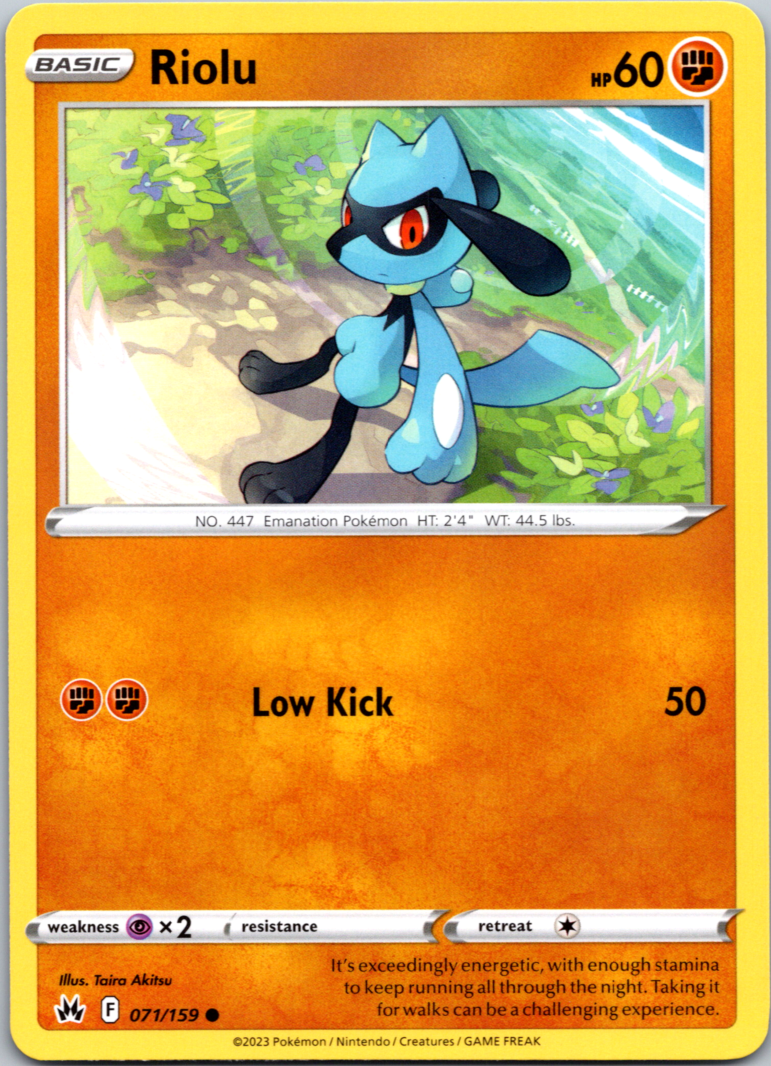 Riolu (071/159) [Sword & Shield: Crown Zenith]