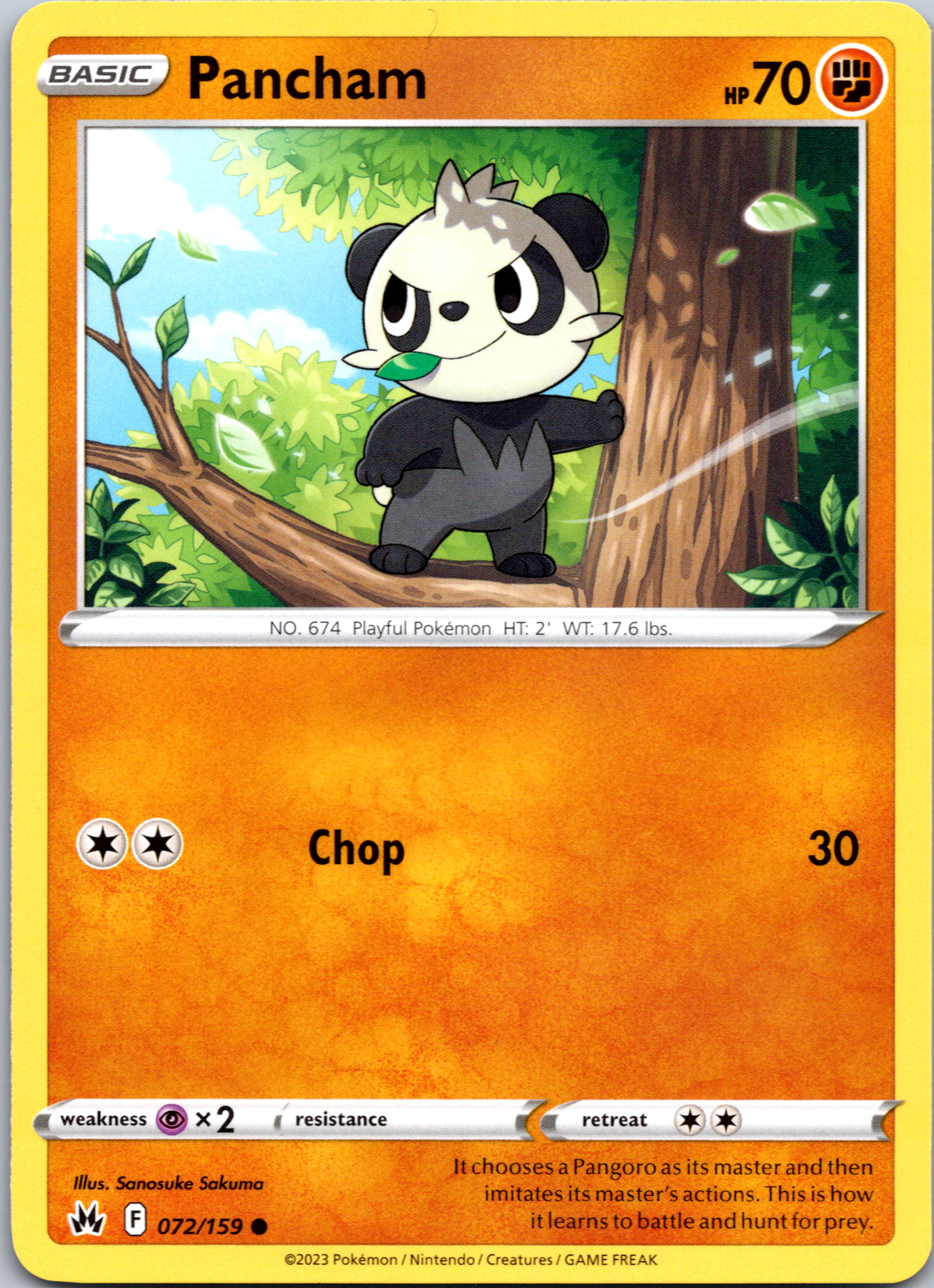 Pancham (072/159) [Sword & Shield: Crown Zenith]