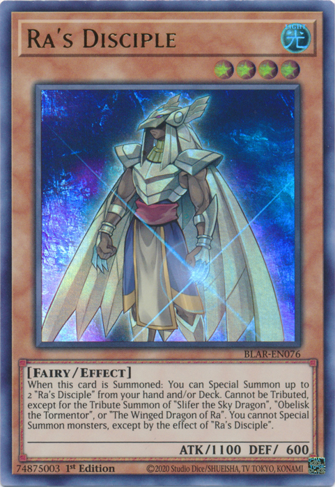 Ra's Disciple [BLAR-EN076] Ultra Rare - Duel Kingdom