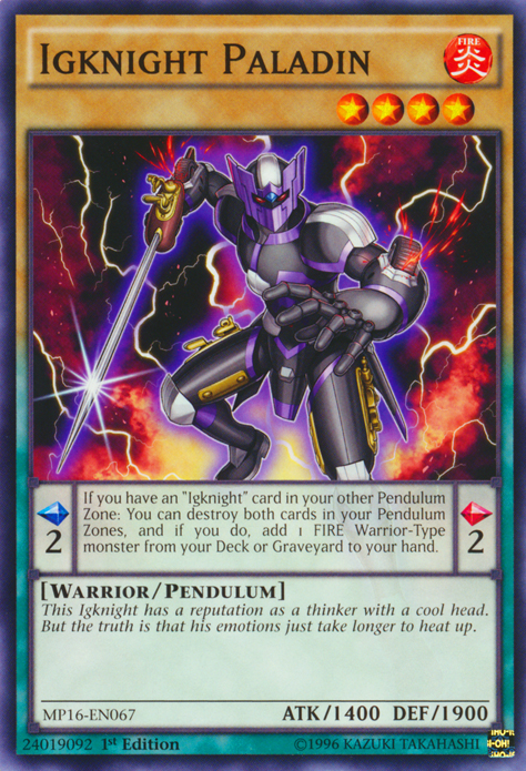 Igknight Paladin [MP16-EN067] Common - Duel Kingdom