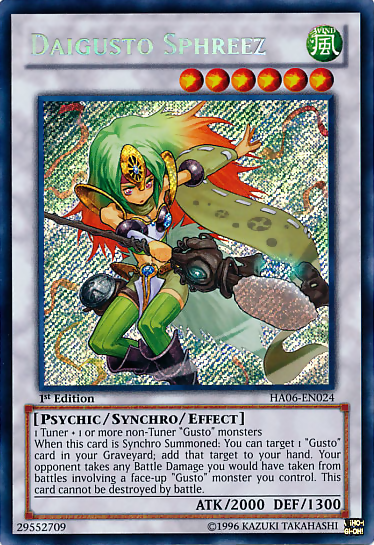 Daigusto Sphreez [HA06-EN024] Secret Rare - Duel Kingdom