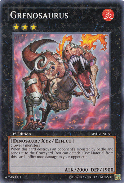 Grenosaurus [BP01-EN026] Starfoil Rare - Duel Kingdom