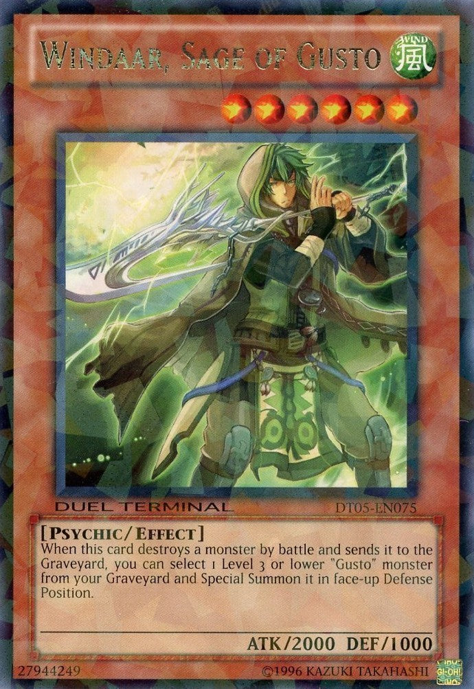 Windaar, Sage of Gusto [DT05-EN075] Rare - Duel Kingdom