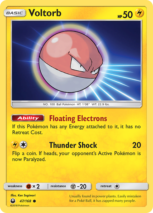 Voltorb (47/168) [Sun & Moon: Celestial Storm] - Duel Kingdom