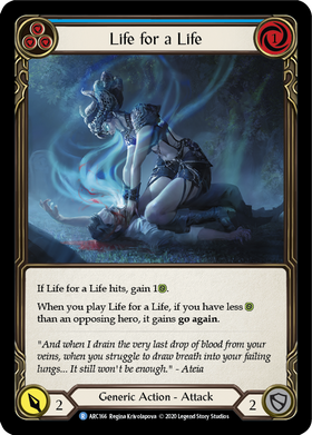 Life for a Life (Blue) [ARC166] Unlimited Rainbow Foil - Duel Kingdom