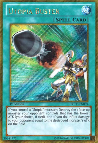 Utopia Buster [PGLD-EN009] Gold Secret Rare - Duel Kingdom