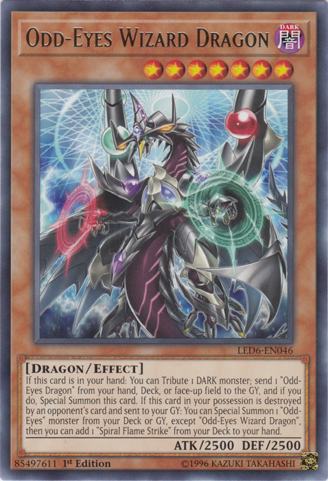 Odd-Eyes Wizard Dragon [LED6-EN046] Rare - Duel Kingdom