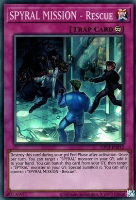 SPYRAL MISSION - Rescue [OP13-EN012] Super Rare - Duel Kingdom