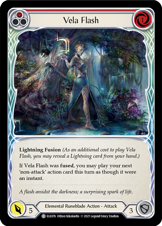 Vela Flash (Red) [ELE076] 1st Edition Normal - Duel Kingdom