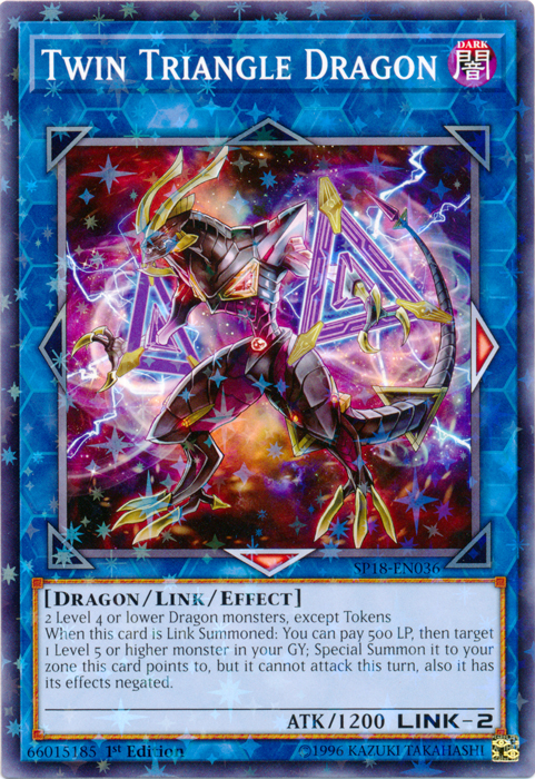Twin Triangle Dragon [SP18-EN036] Starfoil Rare - Duel Kingdom