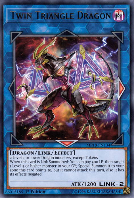 Twin Triangle Dragon [MP18-EN134] Rare - Duel Kingdom