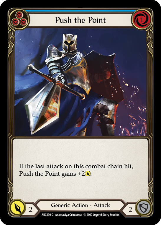 Push the Point (Blue) [ARC190-C] 1st Edition Normal - Duel Kingdom
