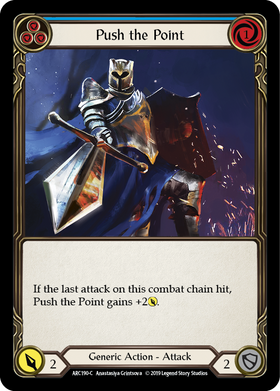 Push the Point (Blue) [ARC190-C] 1st Edition Normal - Duel Kingdom