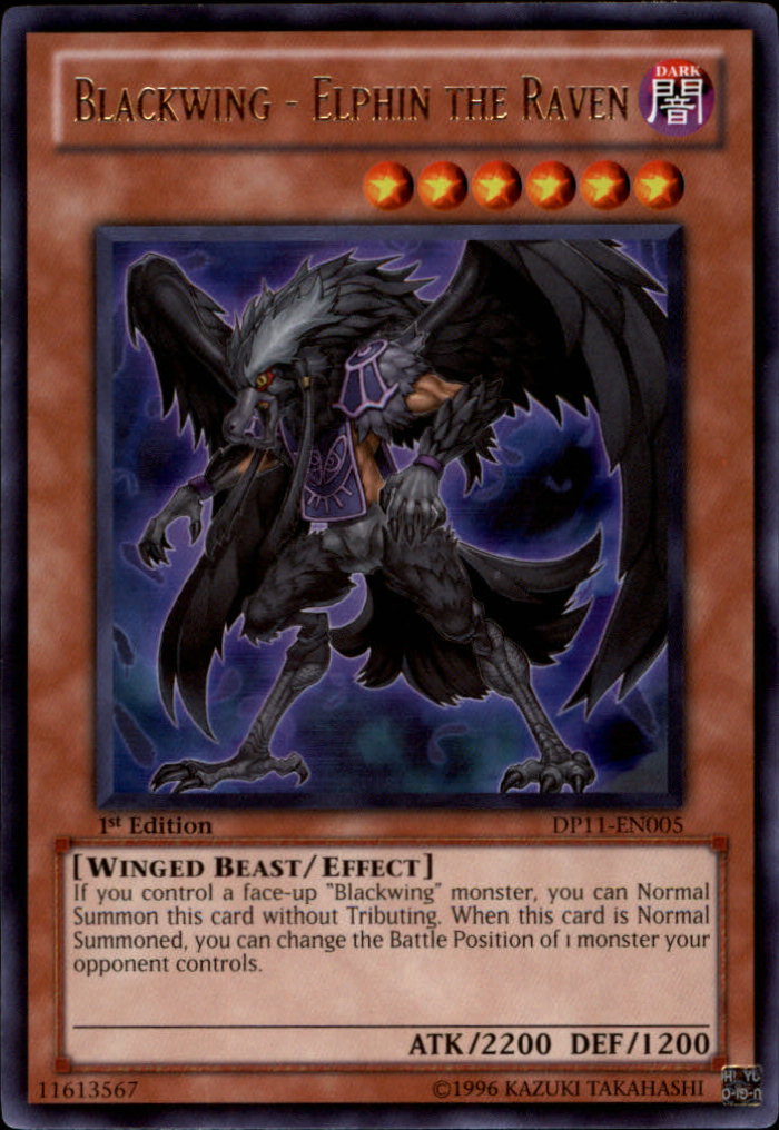 Blackwing - Elphin the Raven [DP11-EN005] Rare - Duel Kingdom