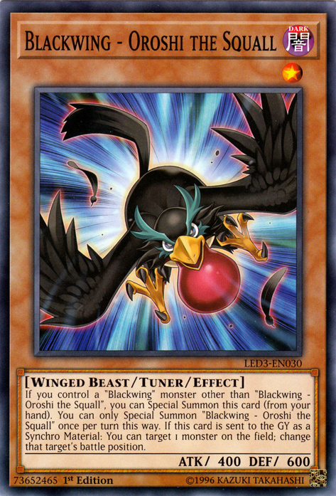 Blackwing - Oroshi the Squall [LED3-EN030] Common - Duel Kingdom