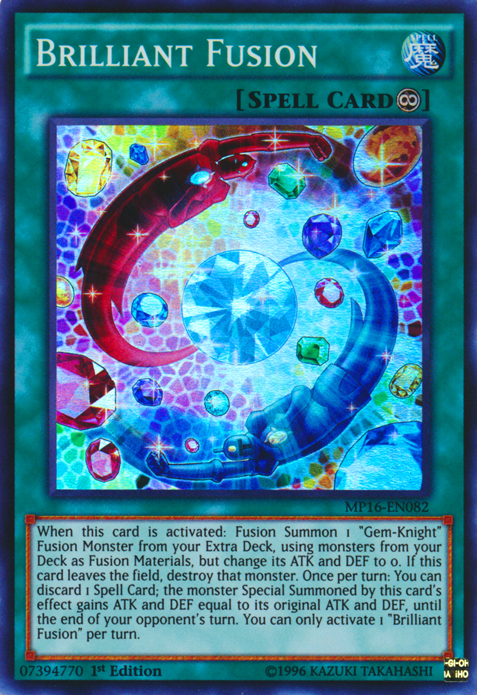 Brilliant Fusion [MP16-EN082] Super Rare - Duel Kingdom