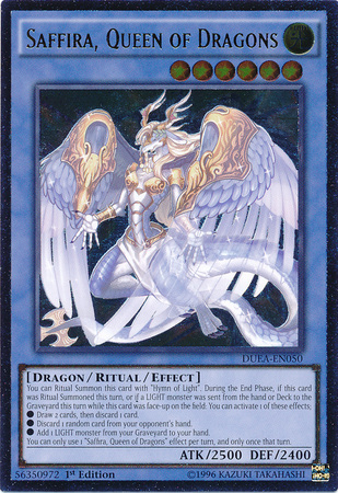 Saffira, Queen of Dragons (UTR) [DUEA-EN050] Ultimate Rare - Duel Kingdom
