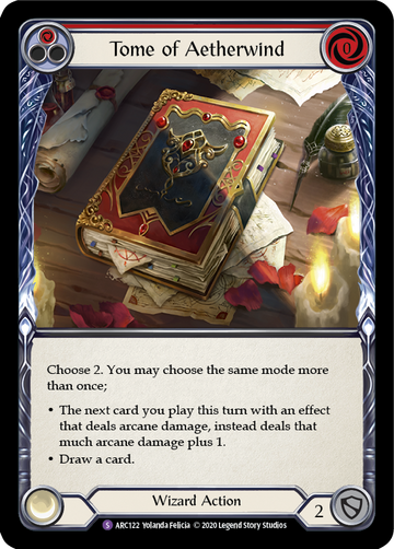 Tome of Aetherwind [ARC122] Unlimited Rainbow Foil - Duel Kingdom