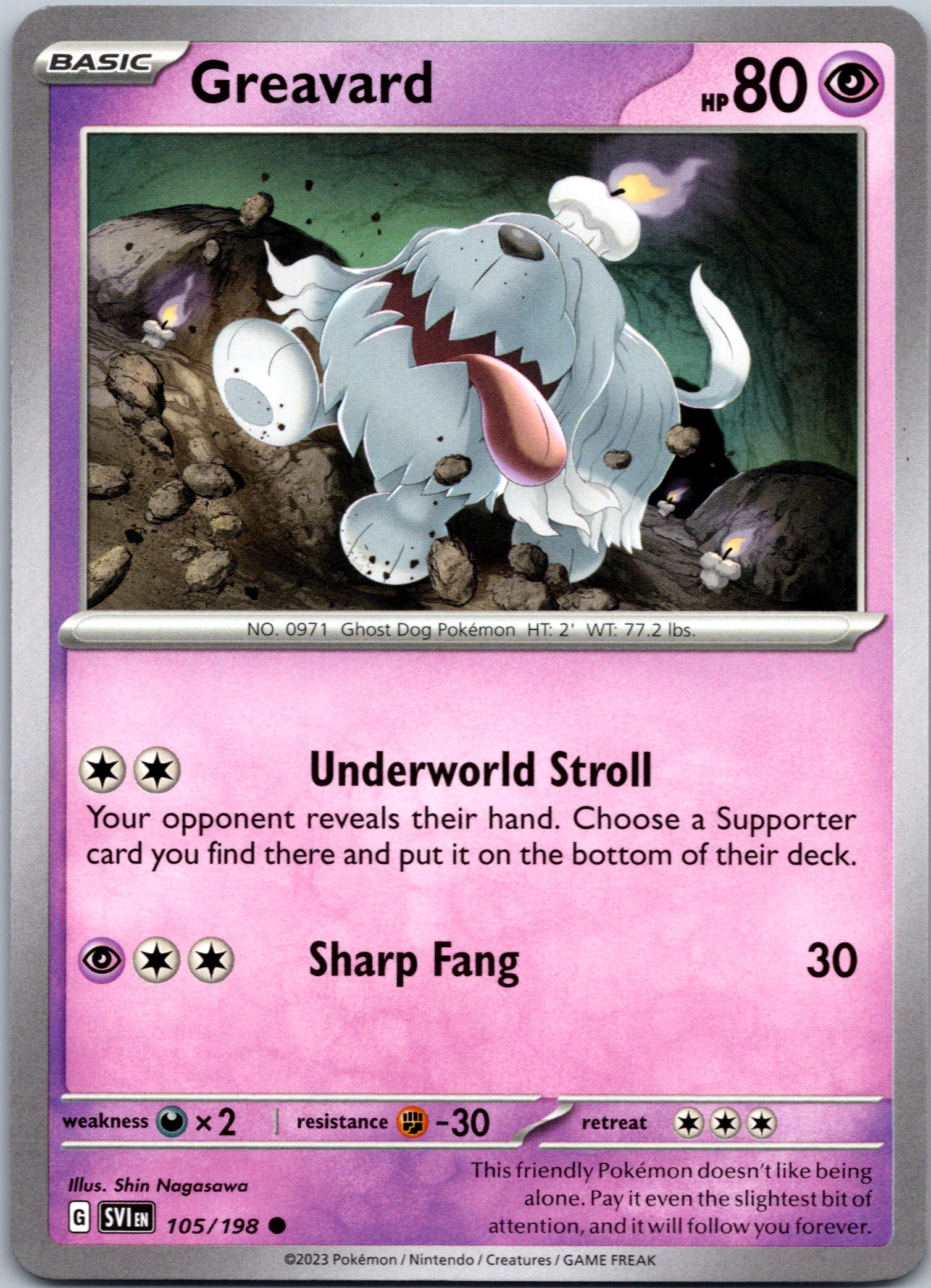 Greavard (105/198) [Scarlet & Violet: Base Set]