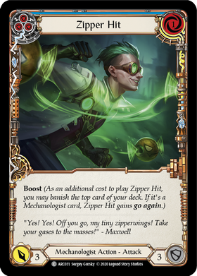 Zipper Hit (Blue) [ARC031] Unlimited Normal - Duel Kingdom