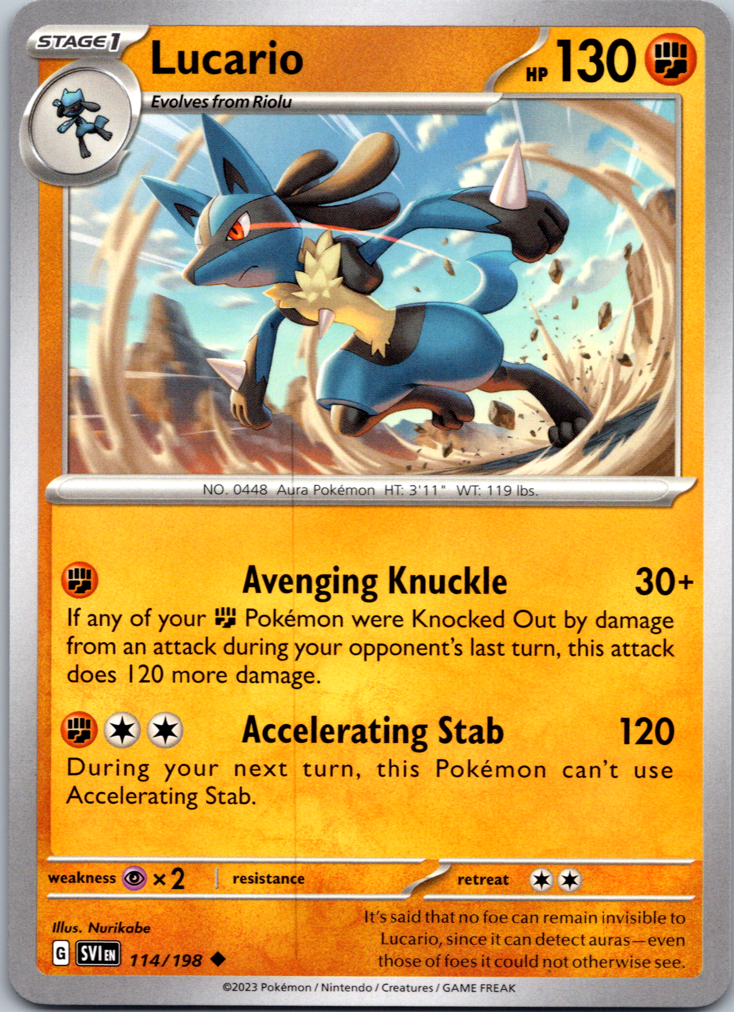 Lucario (114/198) [Scarlet & Violet: Base Set]