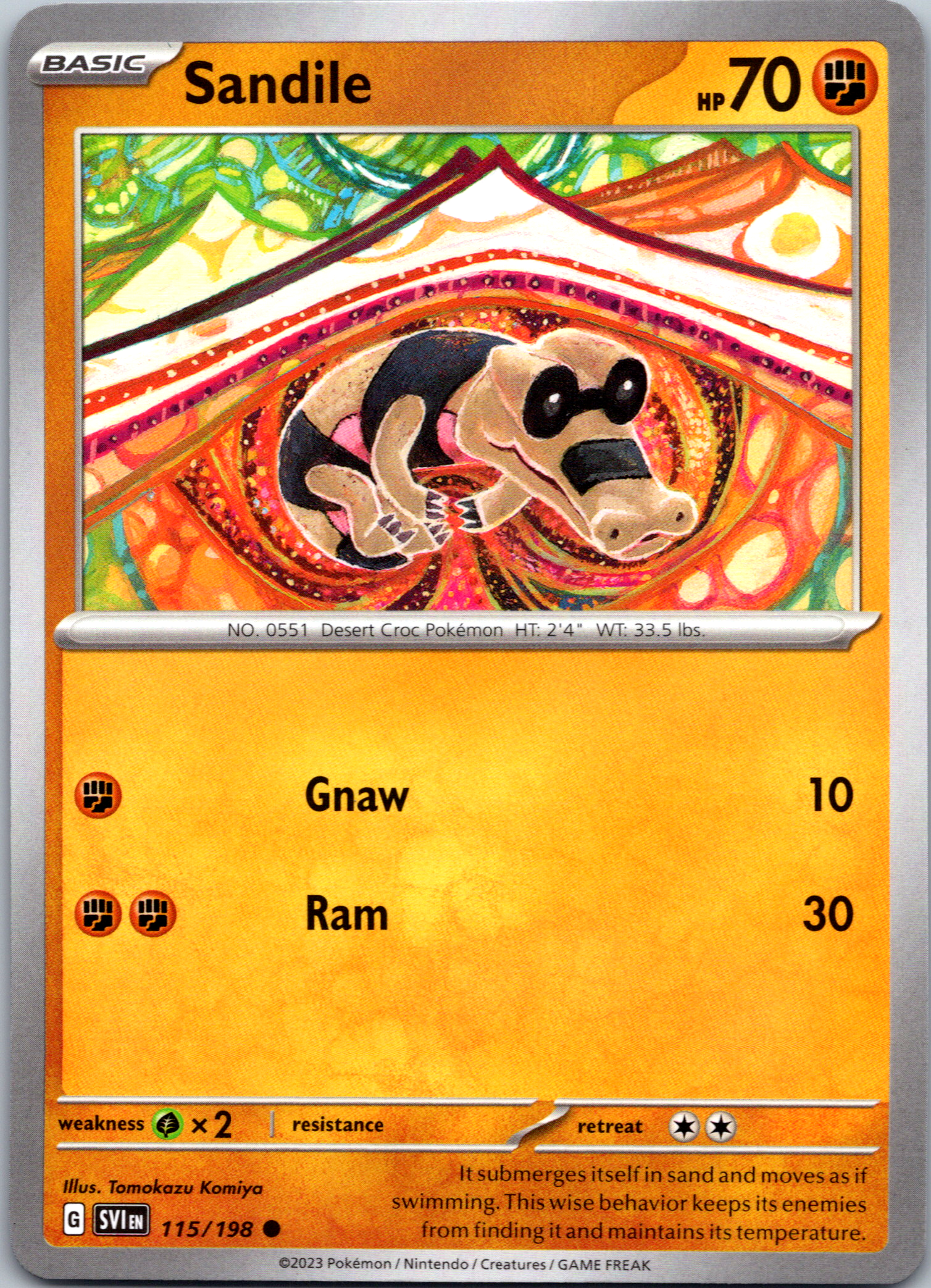 Sandile (115/198) [Scarlet & Violet: Base Set]