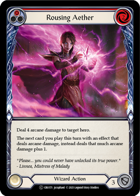 Rousing Aether (Red) (Rainbow Foil) [CRU171-RF] Unlimited Rainbow Foil - Duel Kingdom