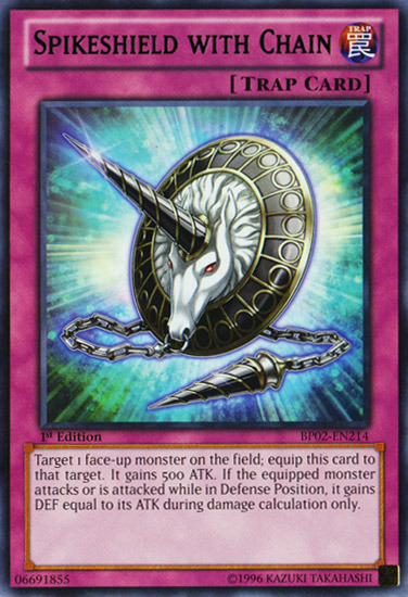 Spikeshield with Chain [BP02-EN214] Rare - Duel Kingdom