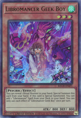 Libromancer Geek Boy [BACH-ENSP1] Ultra Rare - Duel Kingdom