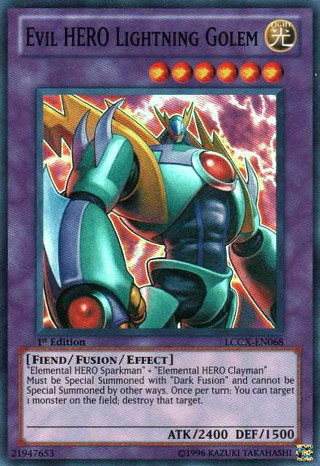 Evil HERO Lightning Golem [LCGX-EN068] Super Rare - Duel Kingdom