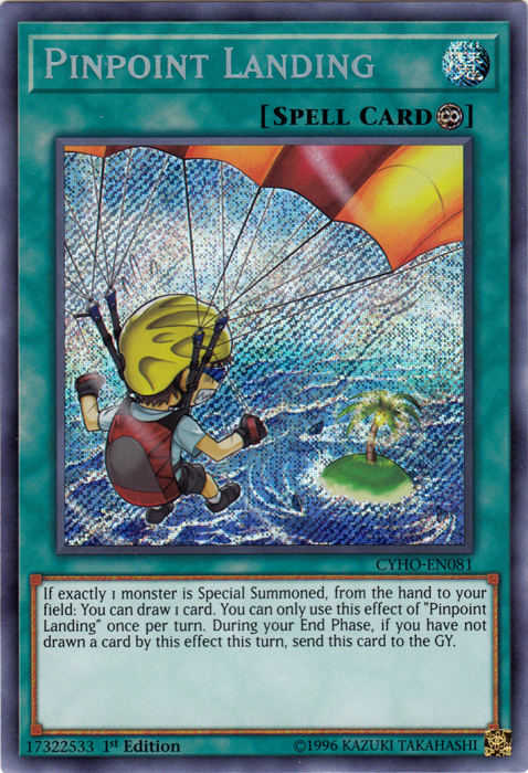 Pinpoint Landing [CYHO-EN081] Secret Rare - Duel Kingdom