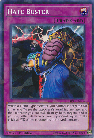 Hate Buster [BP03-EN205] Shatterfoil Rare - Duel Kingdom