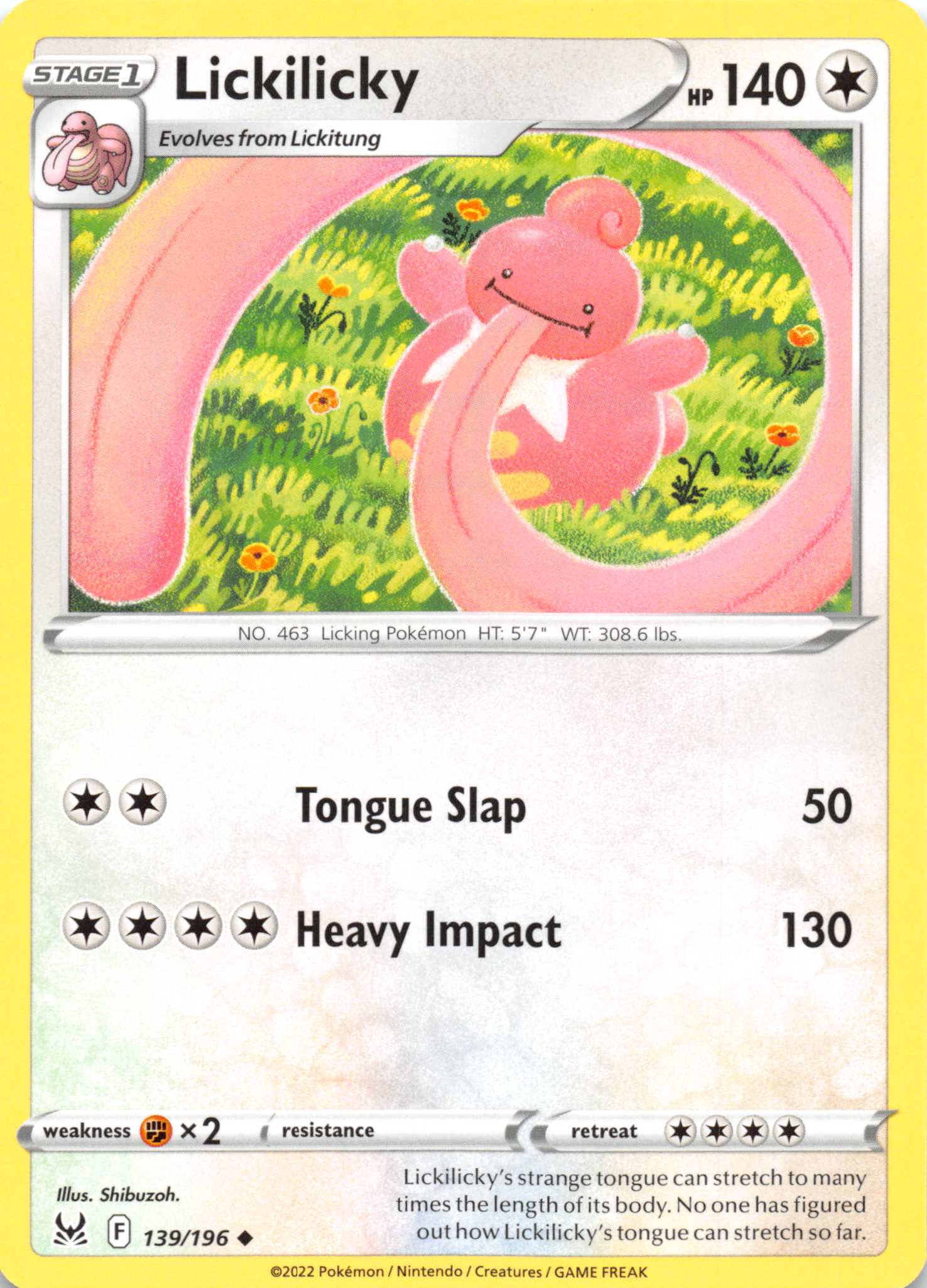 Lickilicky (139/196) [Sword & Shield: Lost Origin]