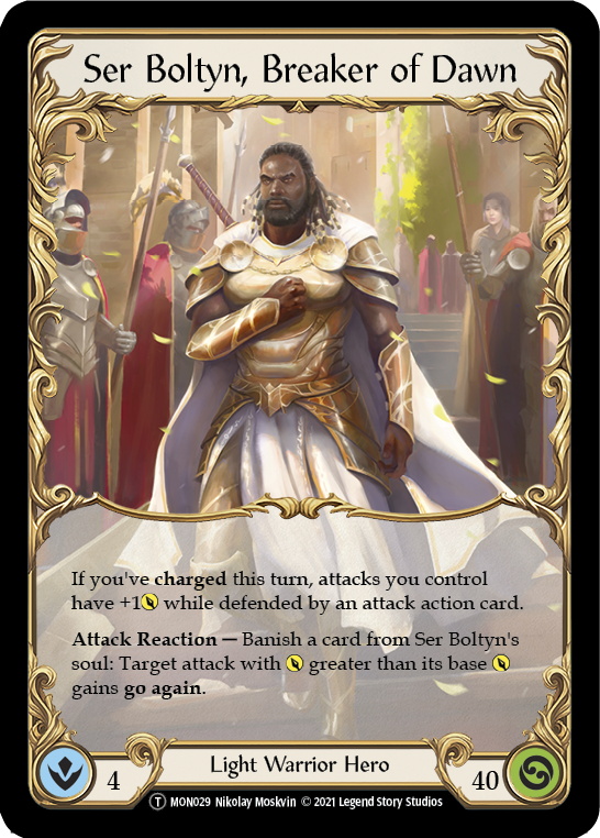 Ser Boltyn, Breaker of Dawn // Boltyn [U-MON029 // U-MON030] Unlimited Normal - Duel Kingdom