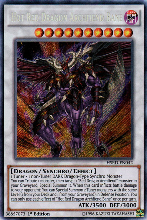 Hot Red Dragon Archfiend Bane [HSRD-EN042] Secret Rare - Duel Kingdom