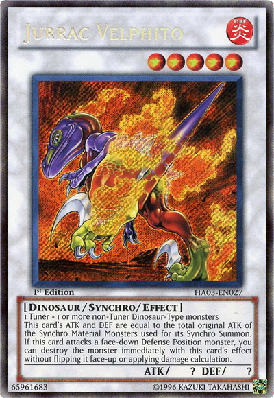 Jurrac Velphito [HA03-EN027] Secret Rare - Duel Kingdom