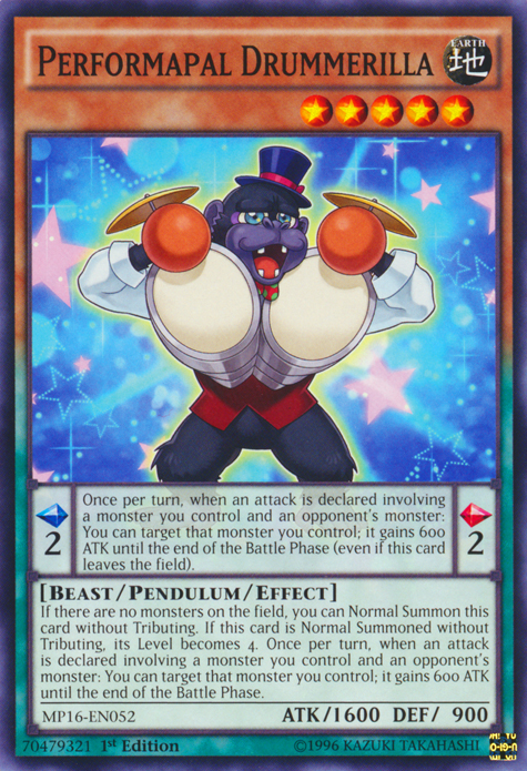 Performapal Drummerilla [MP16-EN052] Common - Duel Kingdom