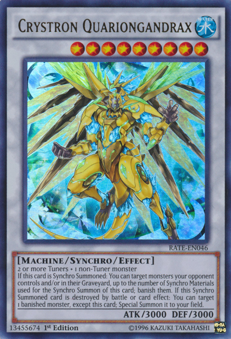 Crystron Quariongandrax [RATE-EN046] Ultra Rare - Duel Kingdom