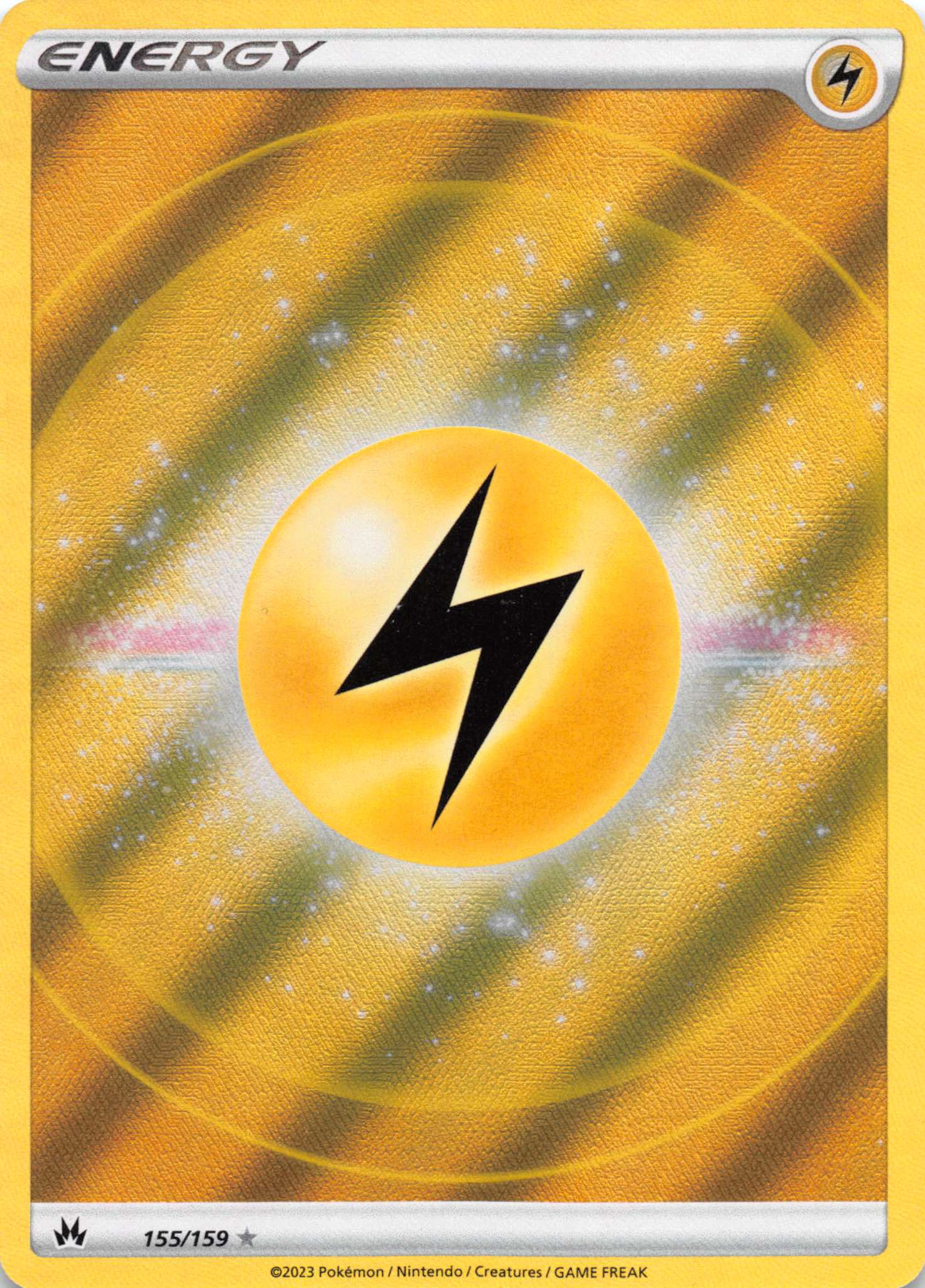 Lightning Energy (155/159) (Texture Full Art) [Sword & Shield: Crown Zenith]