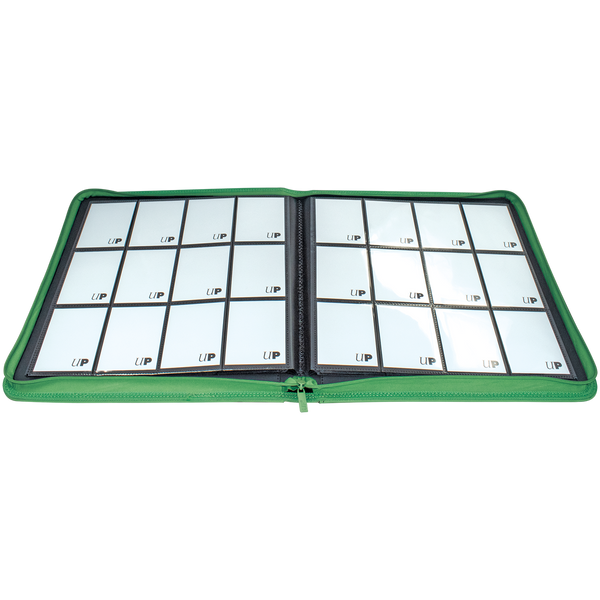 Vivid 12-Pocket Zippered PRO-Binder - Green - Local Pickup Only