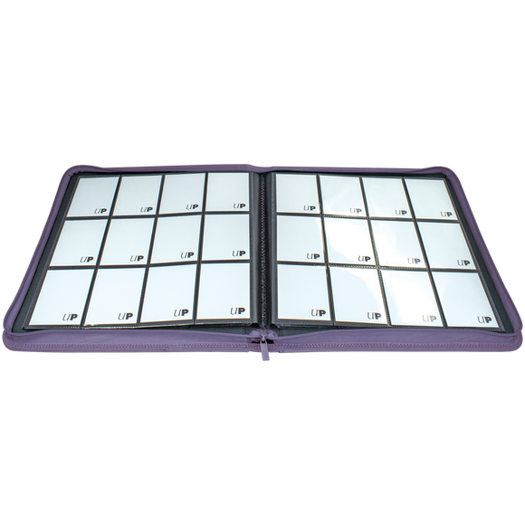 Vivid 12-Pocket Zippered PRO-Binder: Purple - Local Pickup Only